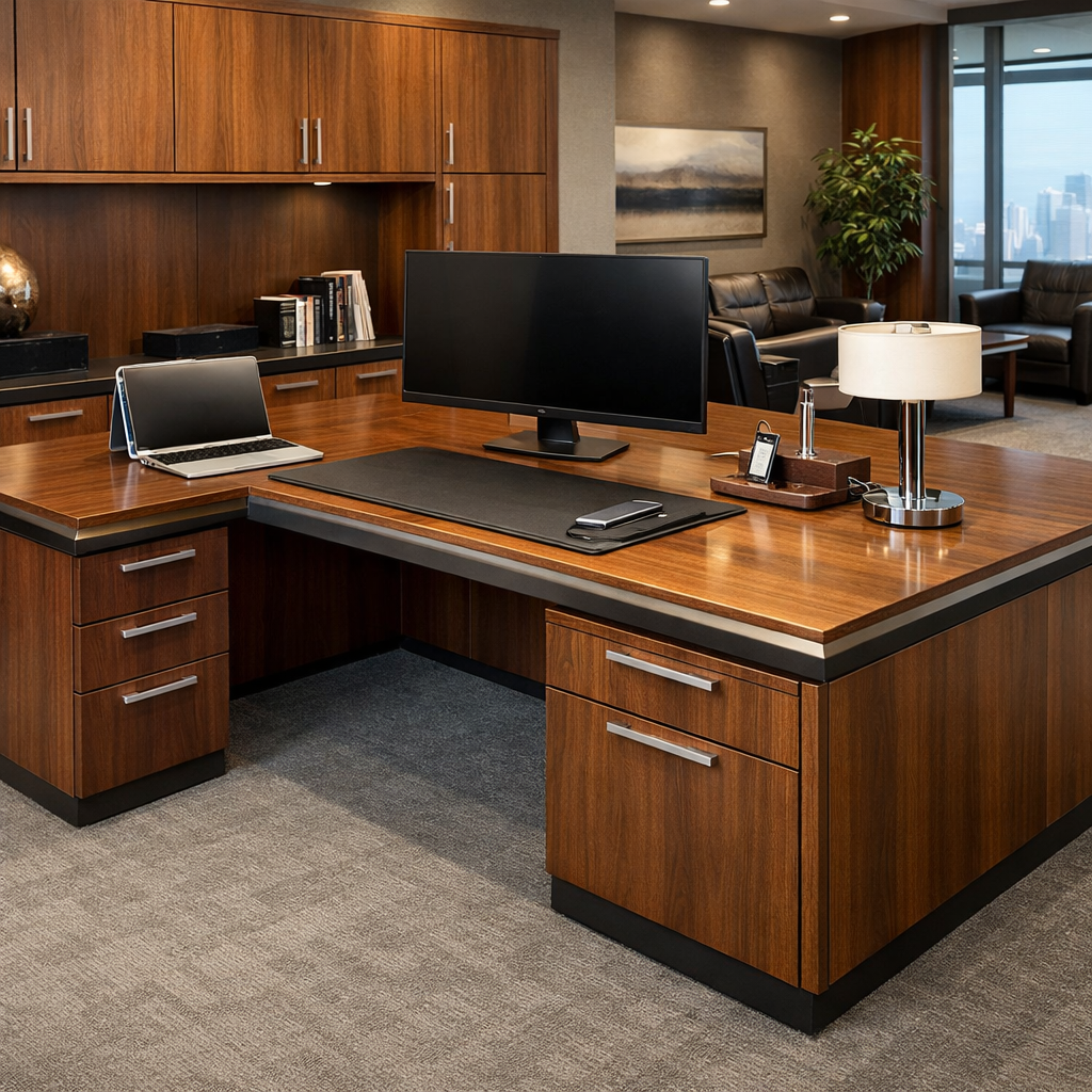 Office workstation setup by carpenter contractor in Gurgaon